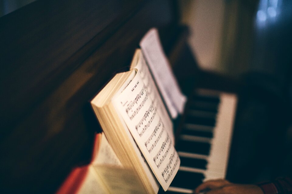 Musician choir blue music