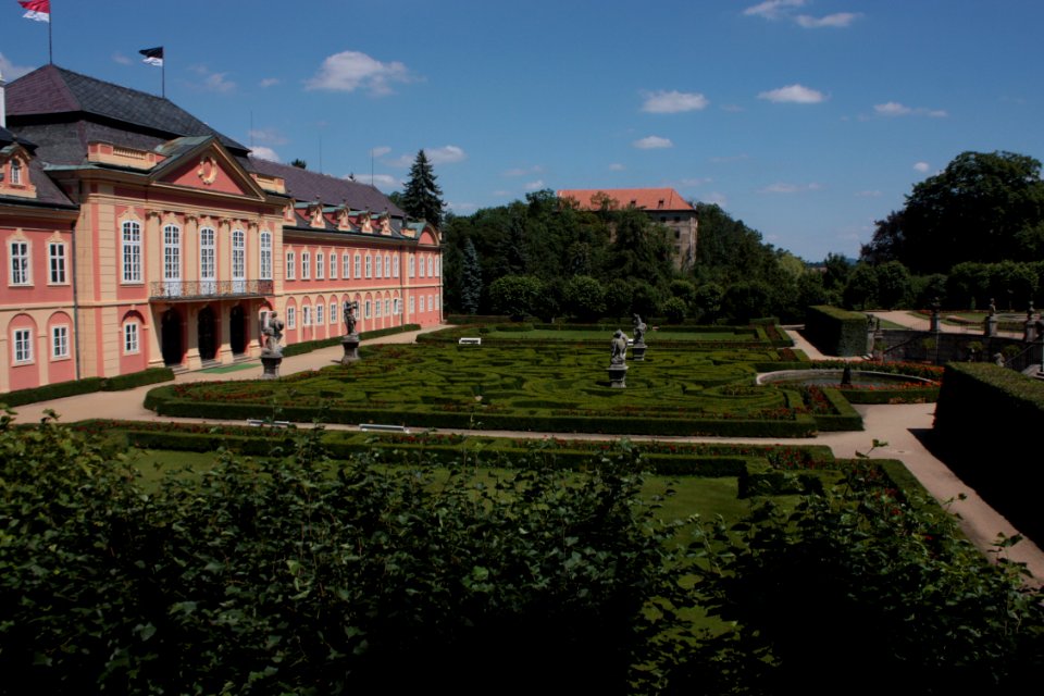 French garden (Dobříš) 1677