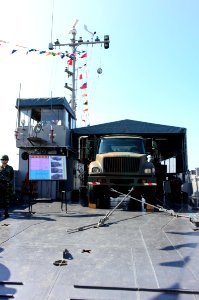 Front View of International 3.5ton 4WD Truck Loaded on ROCN Ho Chion (LCU-481) 20141123