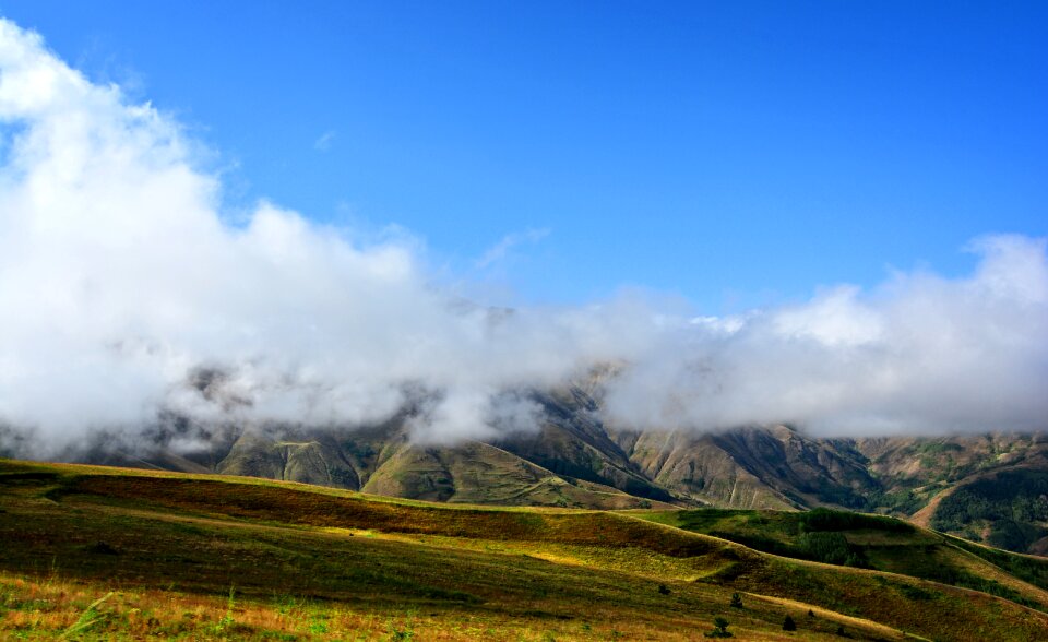 Cloud fog landscape
