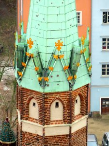 Gdańsk Bazylika Mariacka wieża narożna photo