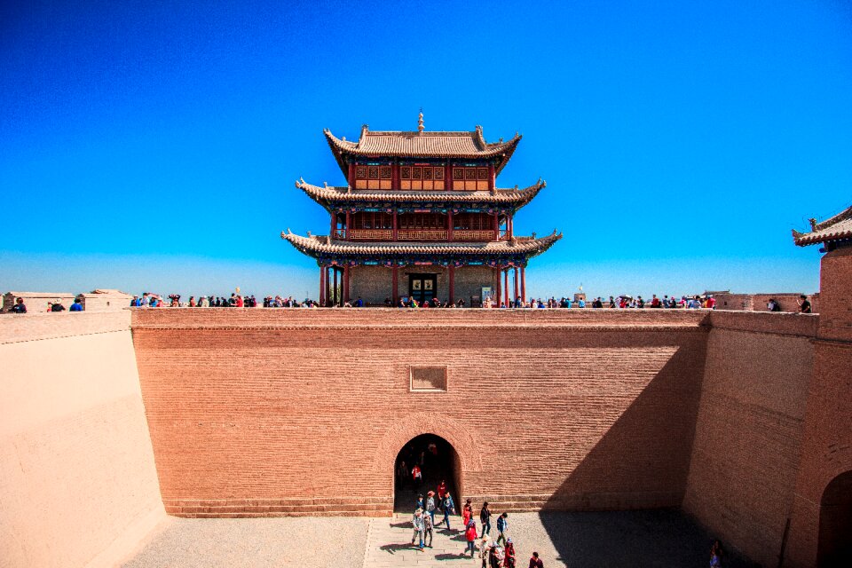 Jiayuguan city gate tower city gate
