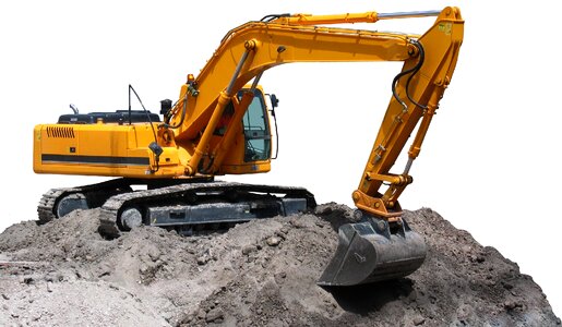 Excavator heavy machine excavation