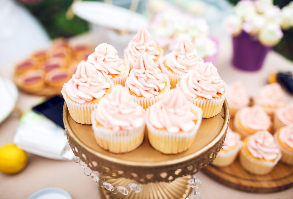 Dessert cup cake dessert station