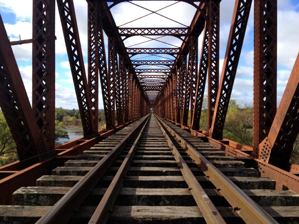 Train railway line engineering