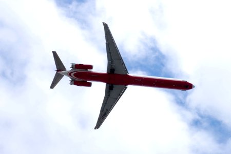 Far Eastern Air Transport MD-82 B-28037 on Final Approach at Taipei Songshan Airport 20150201