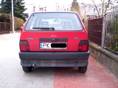 Fiat Uno II red rear Kalisz