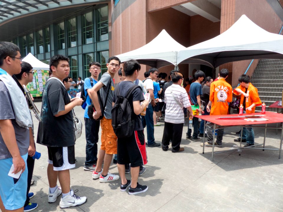 FF24 Staffs Checking Visitor Tickets at Entrance 20140726