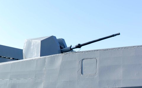 OTO Melara 76mm Gun with New Style Shield aboard ROCN Wu Chang (PFG-1207) 20141123
