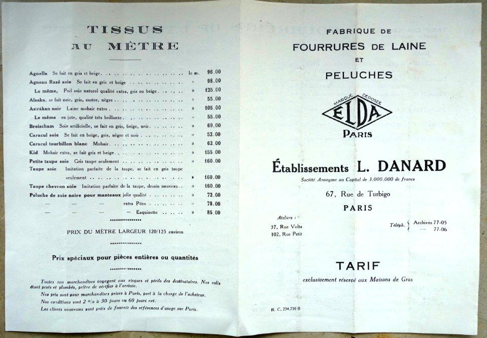 Fabrique de fourrures de laine - Pas de Plus parfaite reproduction de la fourrure, Paris (12)