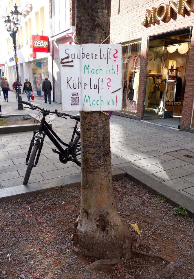 Extinction Rebellion, Saubere Luft - Mach ich! Kühle Luft - Mach ich!. Düsseldorf, 25. September 2020