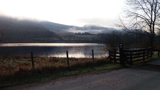 Landscape countryside lake