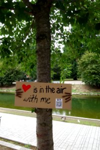 Extinction Rebellion, Love is in the air with me. Düsseldorf, 20. August 2020