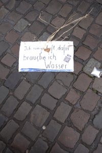 Extinction Rebellion, Ich reinige Luft, dafür brauche ich Wasser. Düsseldorf, 25. September 2020 (a)