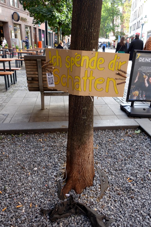 Extinction Rebellion, Ich spende dir Schatten. Düsseldorf, 25. September 2020