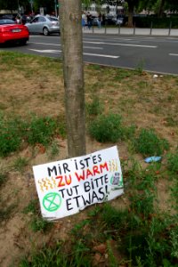 Extinction Rebellion, Mir ist es zu warm. Düsseldorf, 22. August 2020