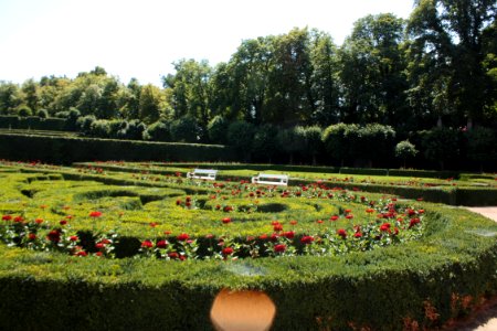 French garden (Dobříš) 1857