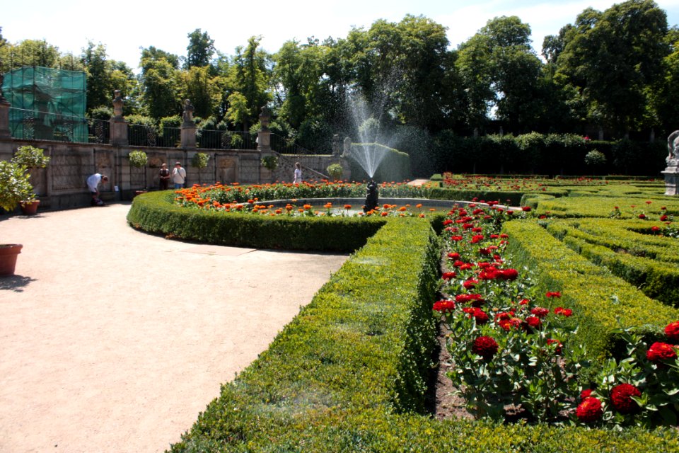French garden (Dobříš) 1848