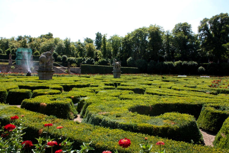 French garden (Dobříš) 1850