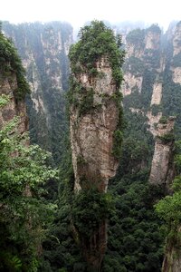 Quartz sandstone peak woodland landscape pillar of the south heaven hallelujah photo