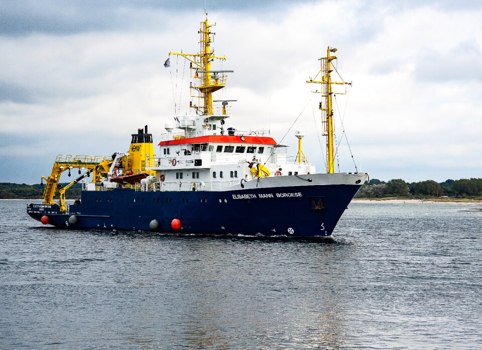 Working ship baltic sea sea