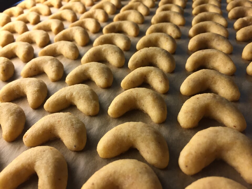 Rolls pastry christmas time