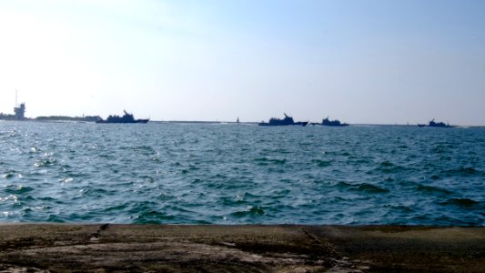 Four ROCN FACG Missile Boats Moving in Zuoying Naval Base 20161112