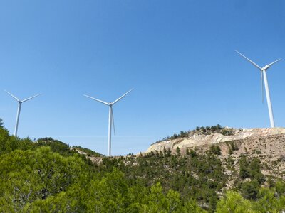 Renewable energy ecology wind turbine photo