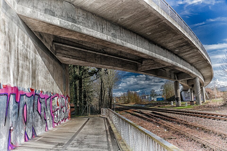 Train hdr railway photo