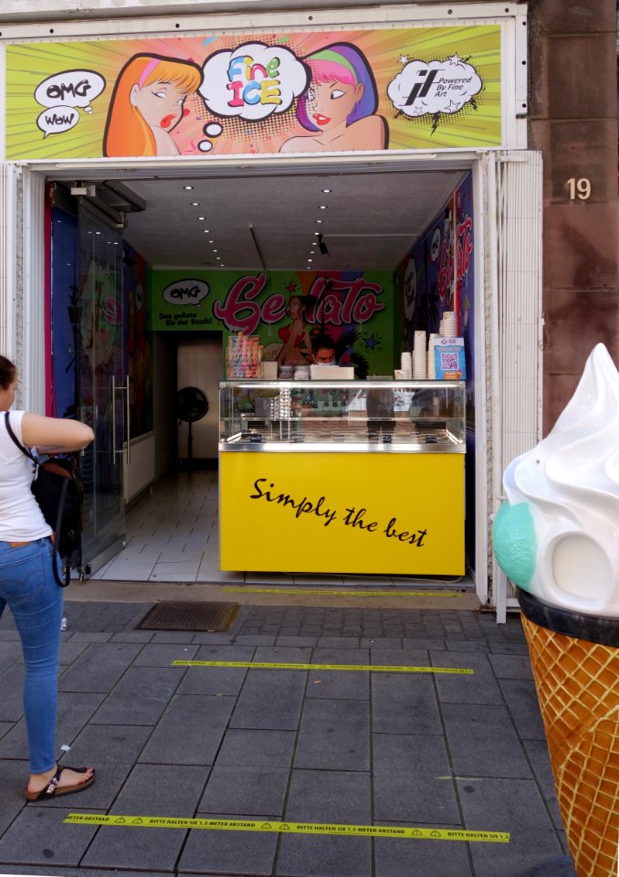 Fine Ice, Düsseldorf, Flinger Straße 19, August 2020