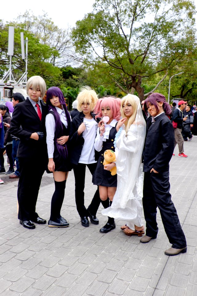 Group Portrait of Inu x Boku SS Cosplayers in CWT39 20150301a