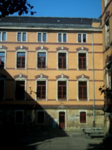 Gymnasium Dresden-Plauen 2014-10-03 Westflügel Fassade