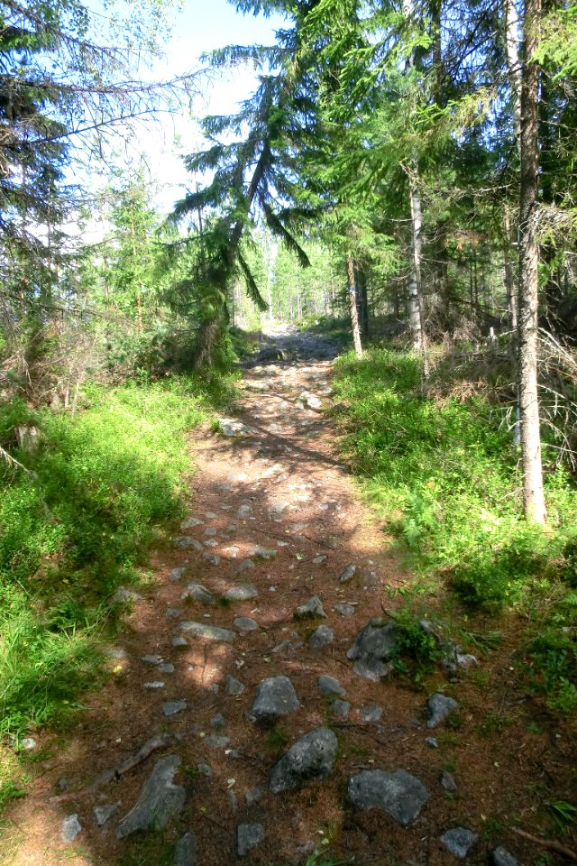 Häxberget, stigen till