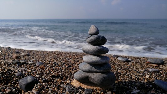 Beach stone stability photo