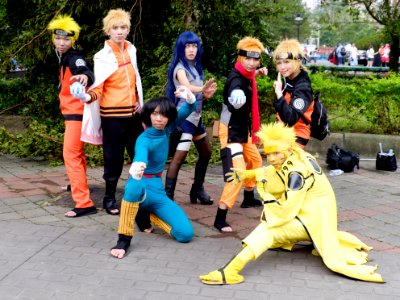Group Portrait of Naruto Cosplayers at CWT40 20150809