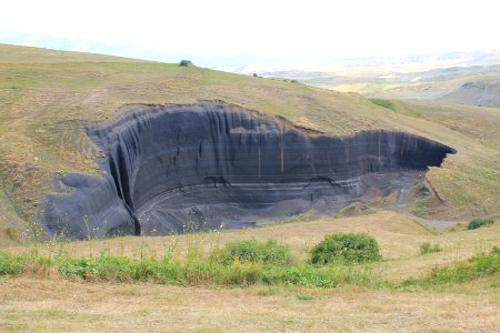 Gutanasar. Mount of Armenia. Lava