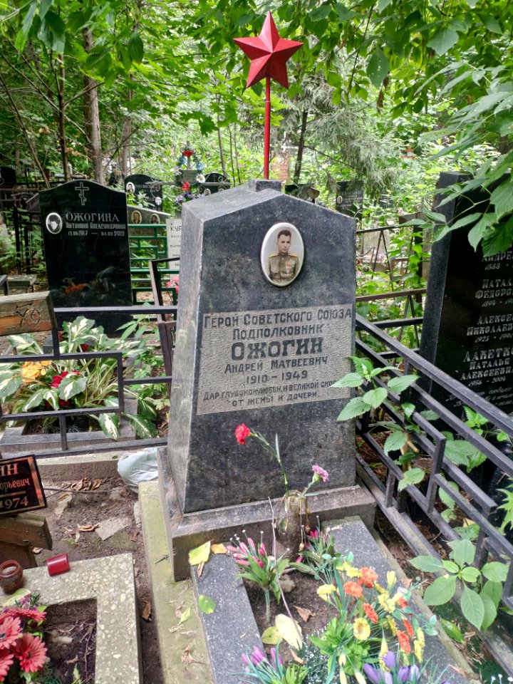 Grave of Andrey Ozhogin 2
