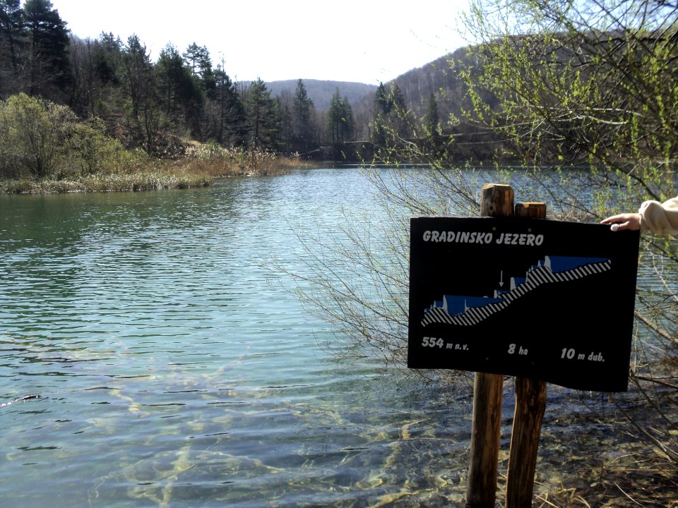 Gradinsko jezero u Plitvičkim jezerima