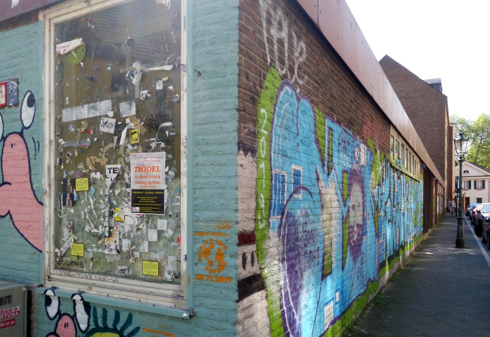 Graffiti Düsseldorf Ritterstraße - Eiskellerberg - Eiskellerstraße, April 2020 (16)