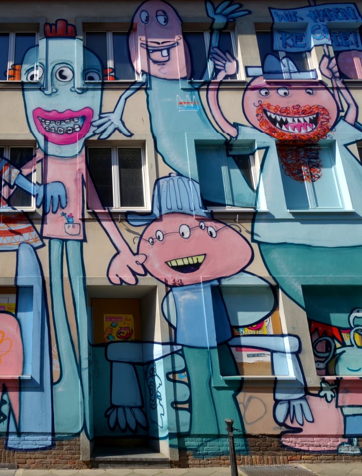 Graffiti Düsseldorf Ritterstraße - Eiskellerberg - Eiskellerstraße, April 2020 (04)