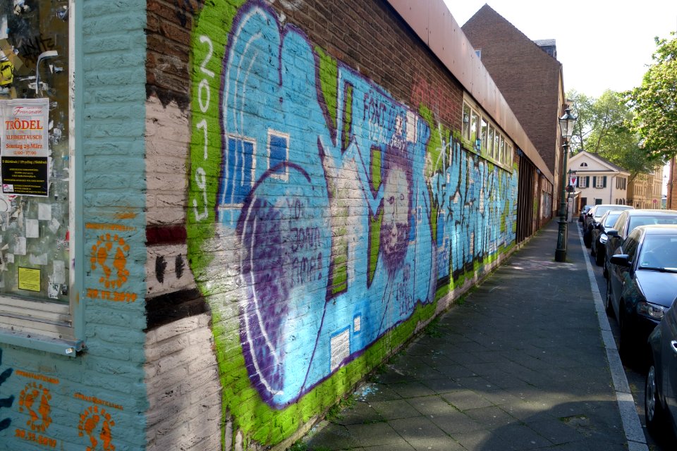 Graffiti Düsseldorf Ritterstraße - Eiskellerberg - Eiskellerstraße, April 2020 (15)