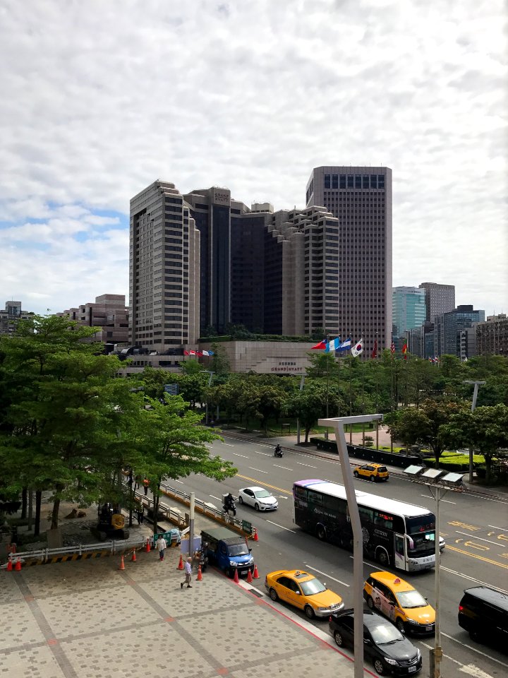 Grand Hyatt Taipei View from 4th Floor, Taipei City Hall 20170428