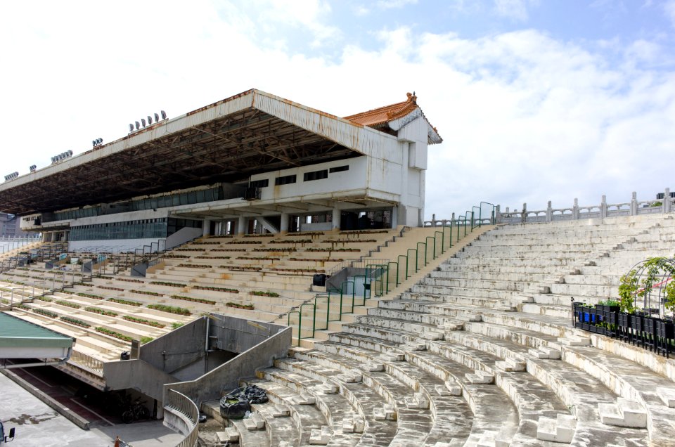 Grandstand of Former Zhongshan Soccer Stadium 20150201a