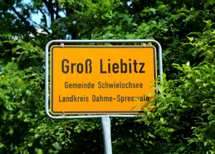Gross Liebitz Ortsschild 01