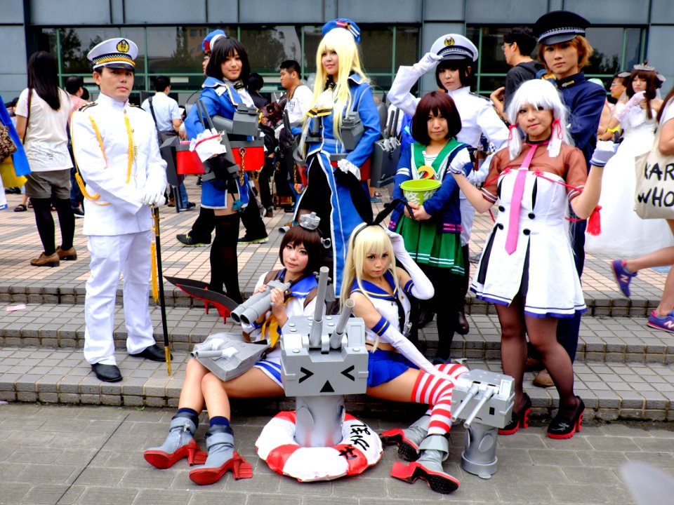Group Portrait of Kantai Collection Cosplayers at CWT40 20150809