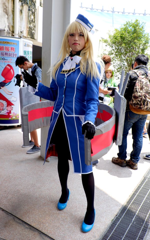 Heavy Cruiser Atago Fleet Girl Cosplayer in PF22 20150509