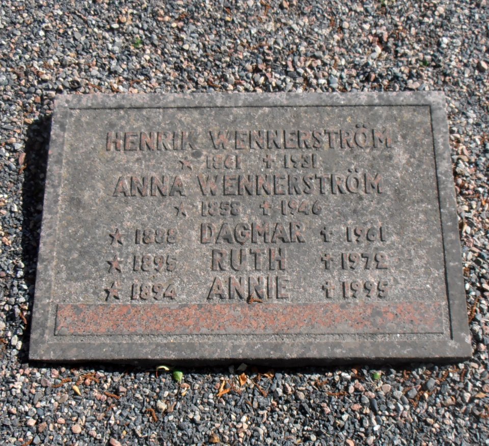 Henrik Wennerströms gravsten