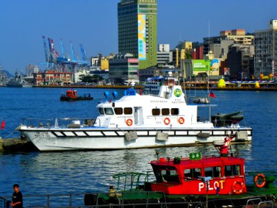 Hai Ying Shipped at Keelung Boats Pier 20140107a
