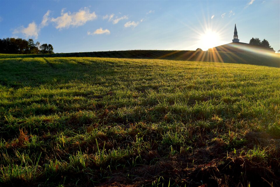 Green sunlight sky photo