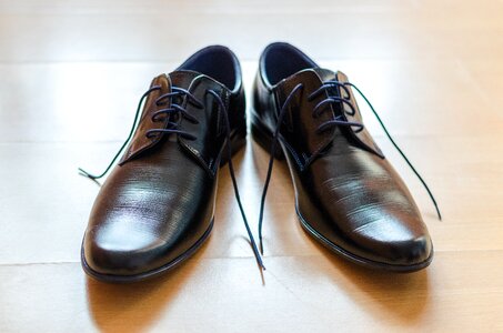 Black leather wood